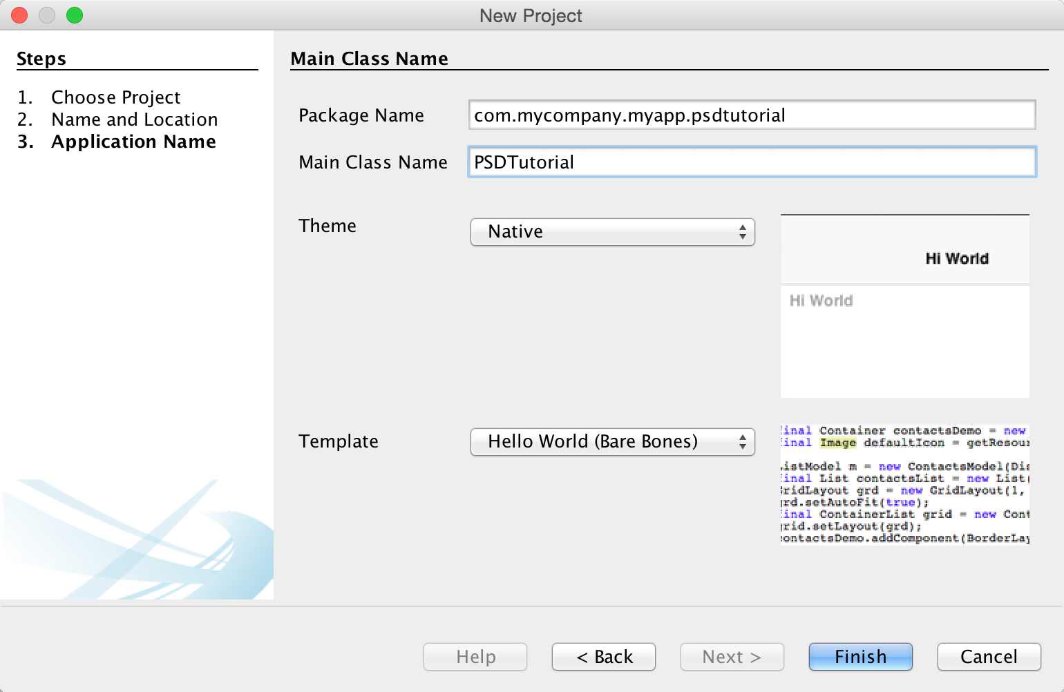 Simple bare-bones app settings